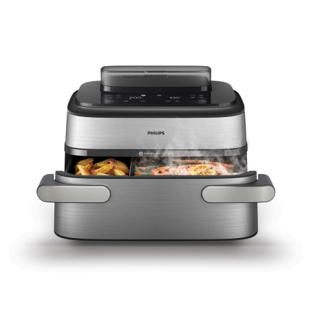 Philips 5000 Series NA56502 Air Fryer 95L 2750W – Black & Stainless Steel, Healthy Cooking Made Easy!